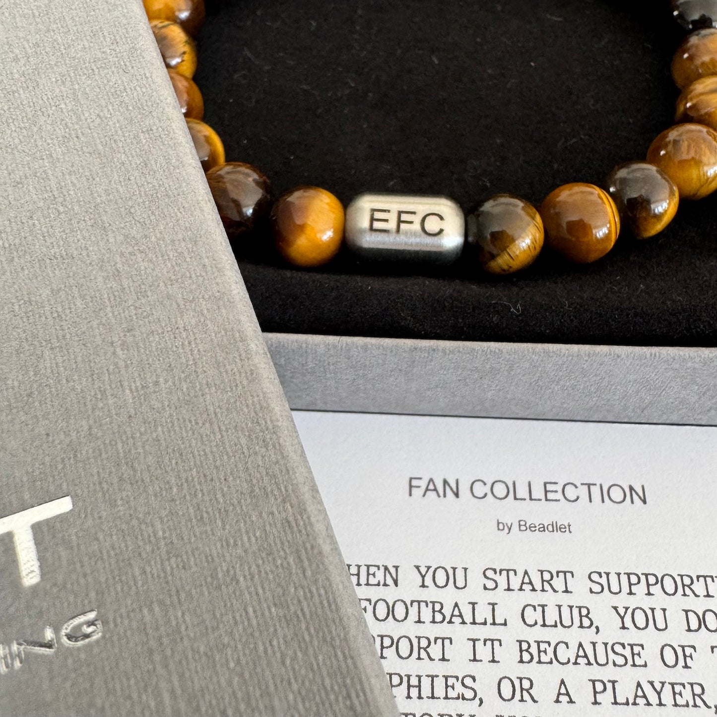 Everton Men's Tiger Eye Beaded Bracelet