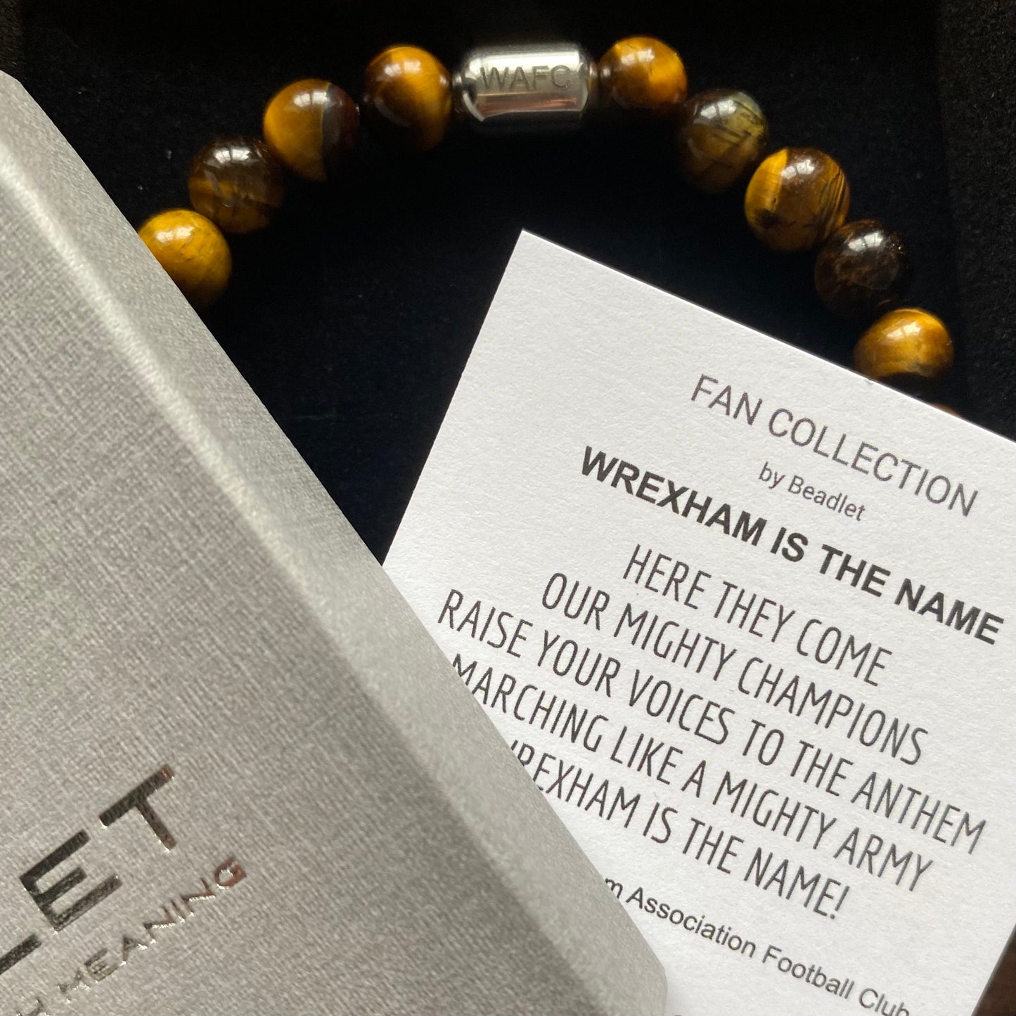 Wrexham Men's Tiger Eye Beaded Bracelet