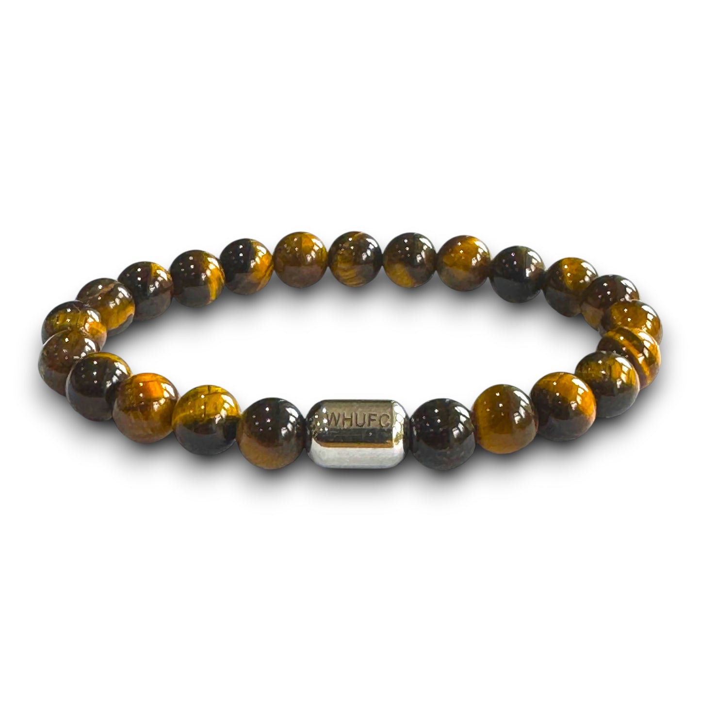 West Ham Men's Tiger Eye Beaded Bracelet