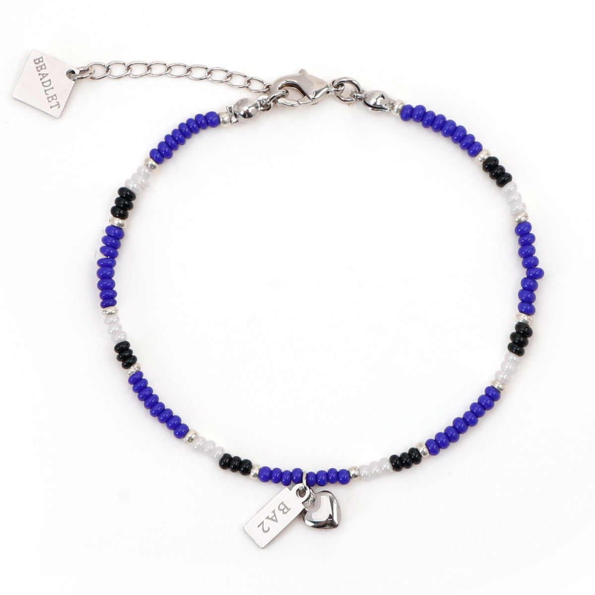 Bath Rugby Fan Bracelet With Stadium Tag & Heart Charm