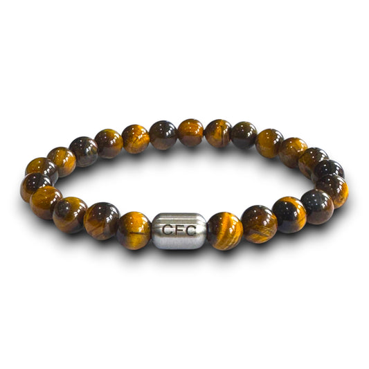 Chelsea Men's Tiger Eye Beaded Bracelet