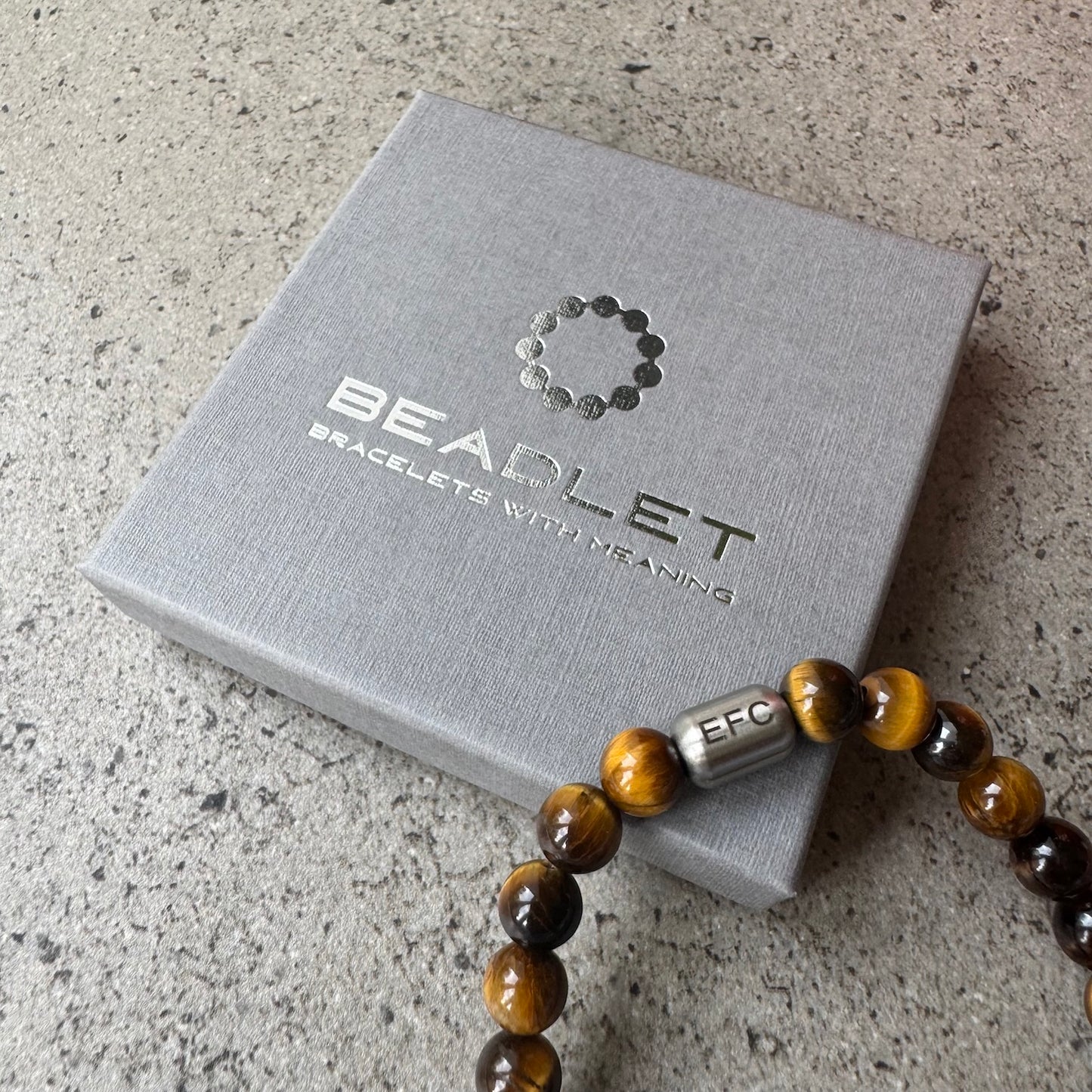 Everton Men's Tiger Eye Beaded Bracelet