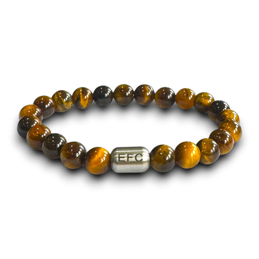 Everton Men's Tiger Eye Beaded Bracelet