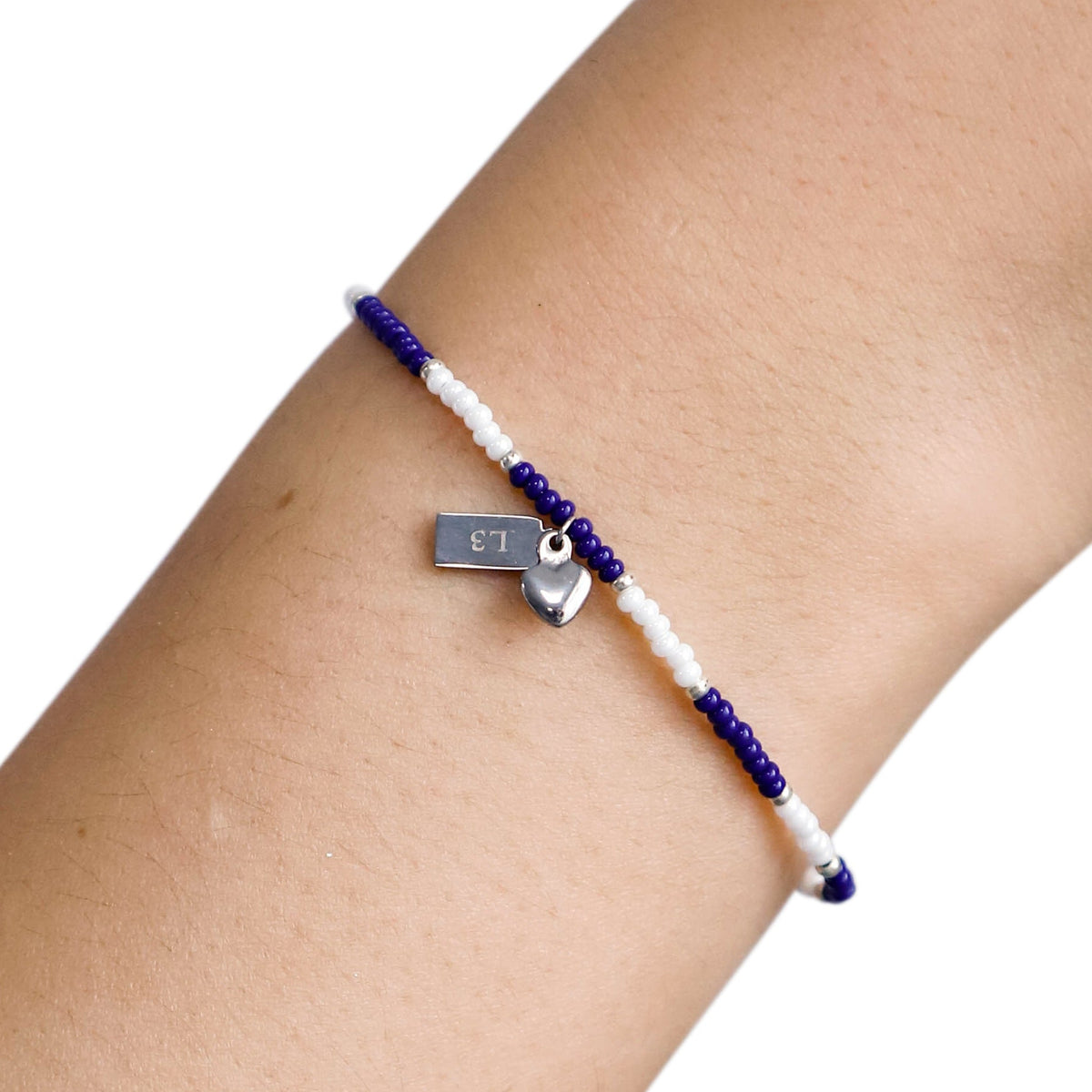 Everton Fan Beaded Bracelet With Stadium& Heart Charm