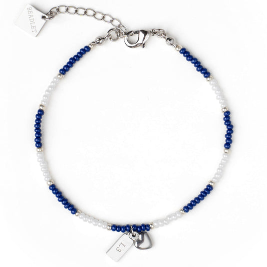 Everton Fan Beaded Bracelet With Stadium& Heart Charm