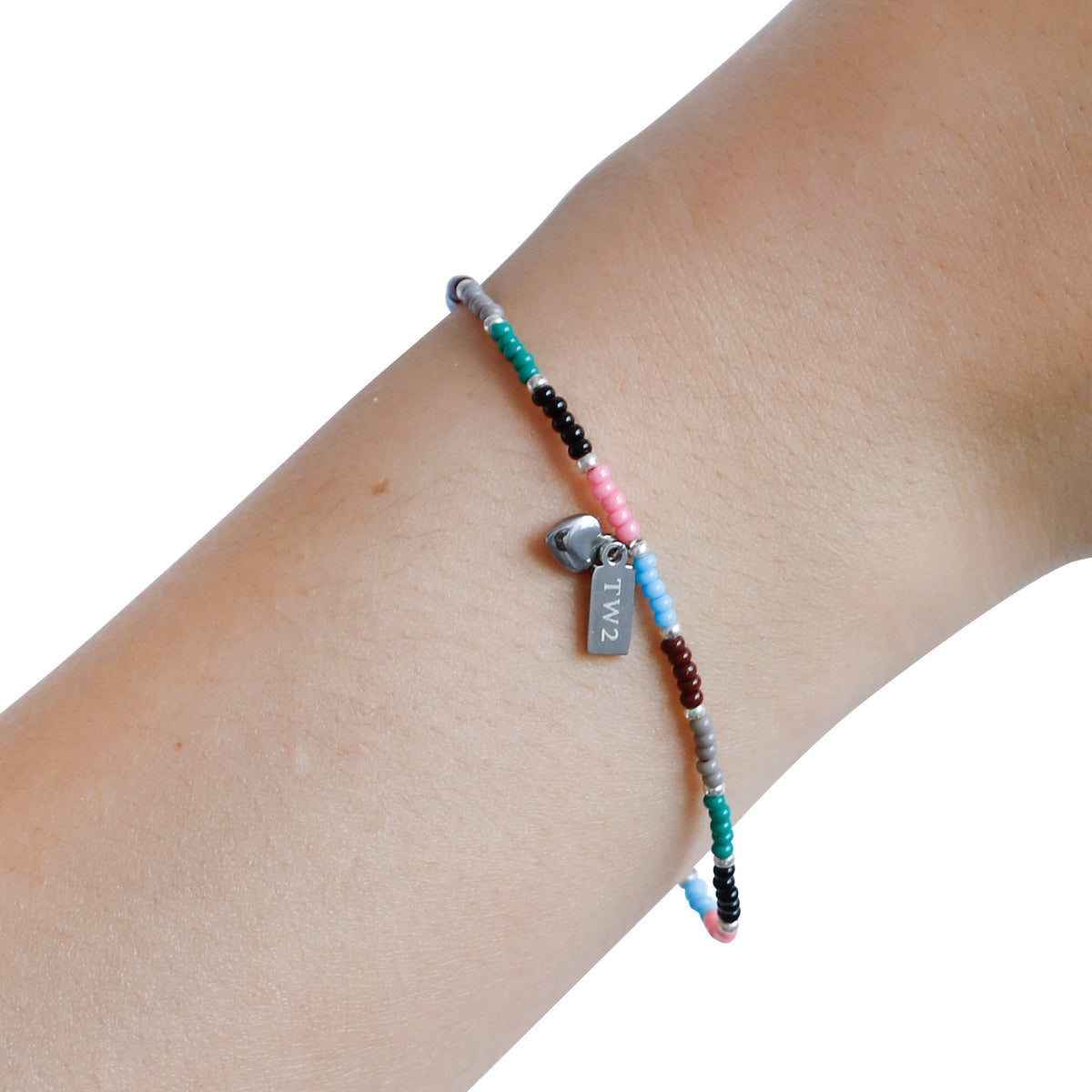 Harlequins Rugby Fan Bracelet With Stadium Tag & Heart Charm