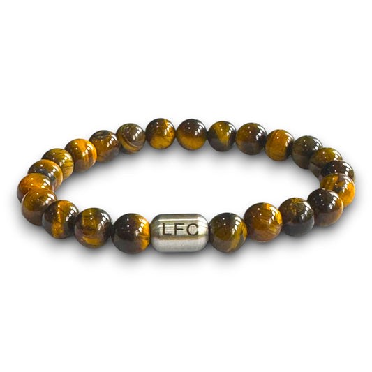 Liverpool Men's Tiger Eye Beaded Bracelet