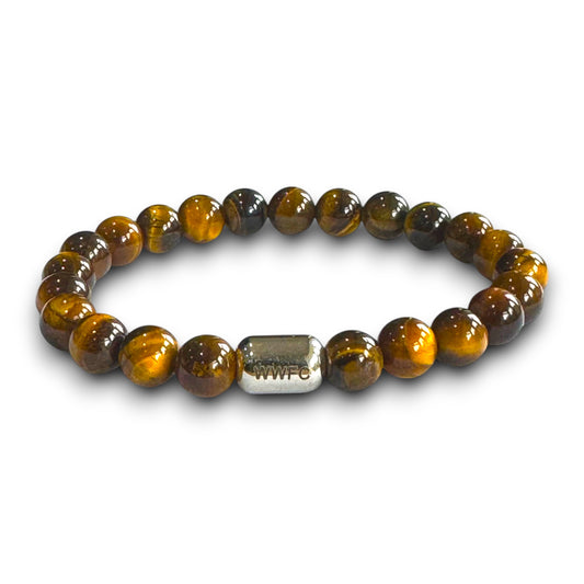 Wolverhampton Wanderers Men's Tiger Eye Beaded Bracelet